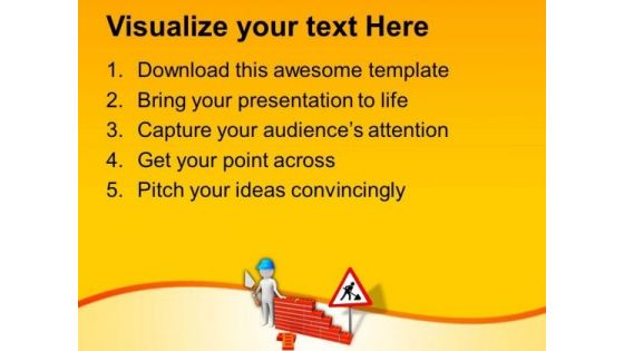 Image Of Construction Work In Progress PowerPoint Templates Ppt Backgrounds For Slides 0713