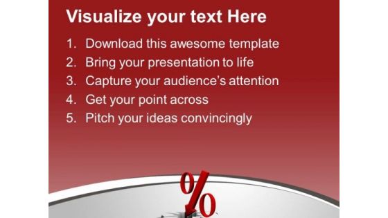 Image Of Down Red Percent Arrow PowerPoint Templates Ppt Backgrounds For Slides 0213