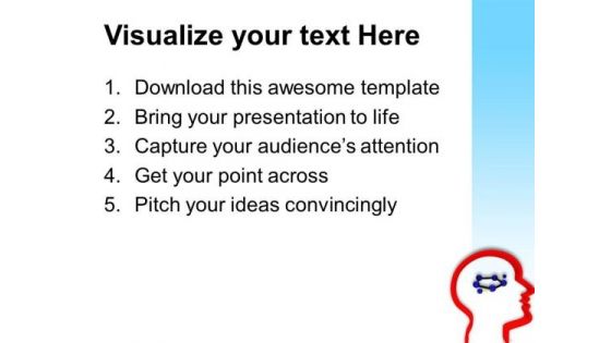 Image Of Face Outline PowerPoint Templates Ppt Backgrounds For Slides 0813
