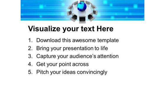 Image Of Global Networking PowerPoint Templates Ppt Backgrounds For Slides 0713
