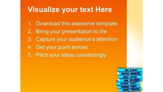 Image Of Happy Man With Books PowerPoint Templates Ppt Backgrounds For Slides 0713