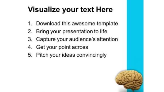 Image Of Human Brain PowerPoint Templates Ppt Backgrounds For Slides 0713