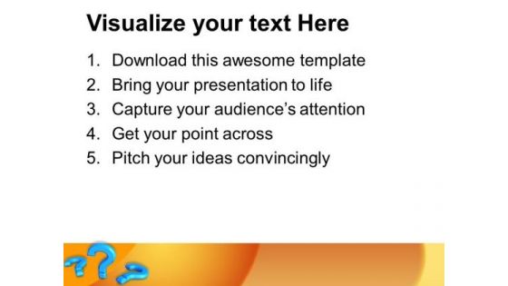 Image Of Question Mark Metaphor PowerPoint Templates Ppt Backgrounds For Slides 0113