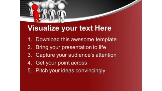 Image Of Red Leader Handshake PowerPoint Templates Ppt Backgrounds For Slides 0713
