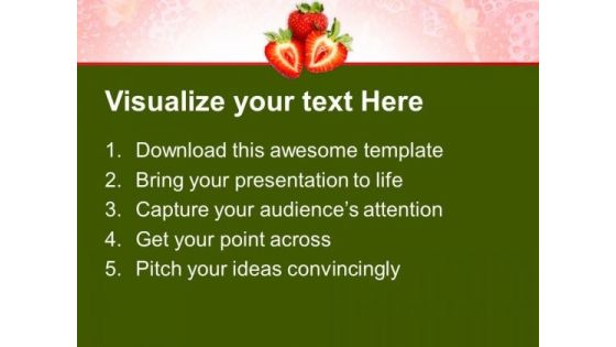 Image Of Red Strawberry Fruit PowerPoint Templates Ppt Backgrounds For Slides 0213