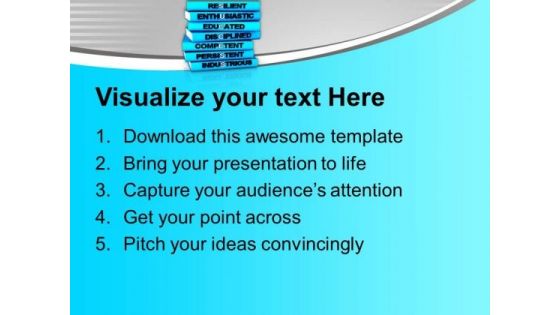 Image Of Stack Of Books PowerPoint Templates Ppt Backgrounds For Slides 0713