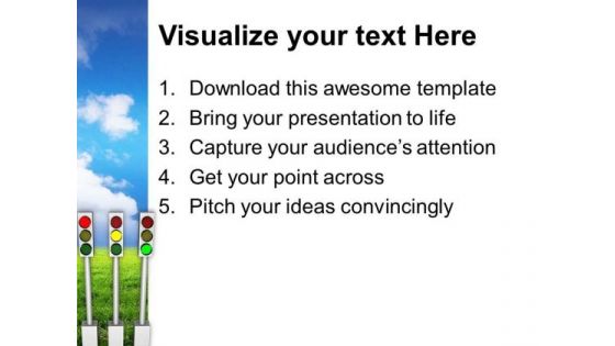 Image Of Traffic Lights PowerPoint Templates Ppt Backgrounds For Slides 0713