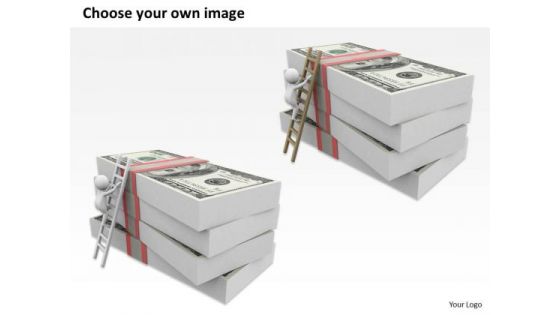 Images Of Business People Man Climbing Up Dollars PowerPoint Templates Ppt Backgrounds For Slides