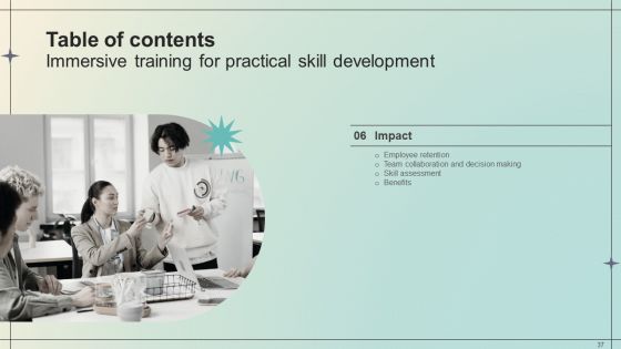 Immersive Training For Practical Skill Development DTE CD V