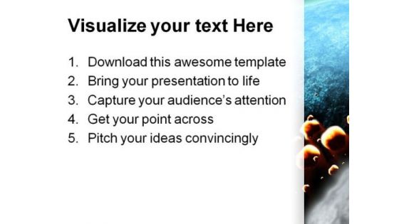 Impact Earth Globe PowerPoint Template 0810