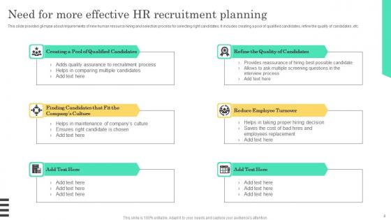 Implementable Hiring And Selection Planning Procedure Complete Deck