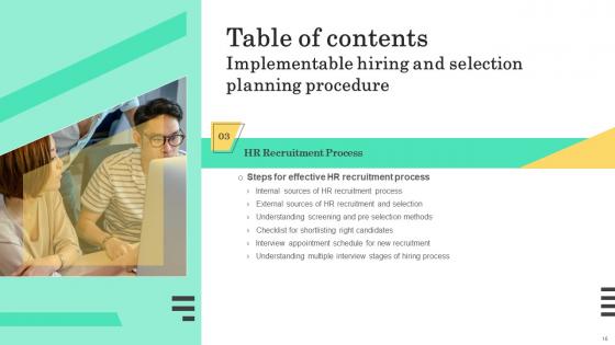 Implementable Hiring And Selection Planning Procedure Complete Deck