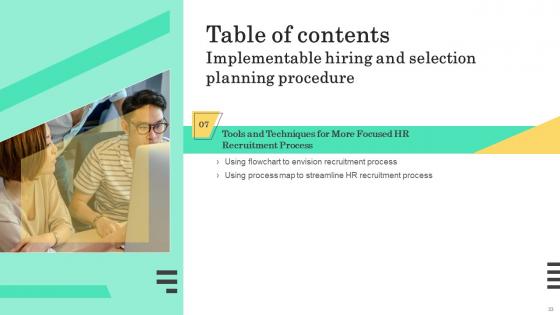 Implementable Hiring And Selection Planning Procedure Complete Deck