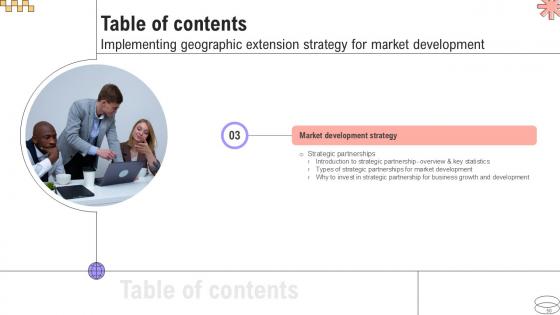 Implementing Geographic Extension Strategy For Market Development Ppt Slide Strategy CD V