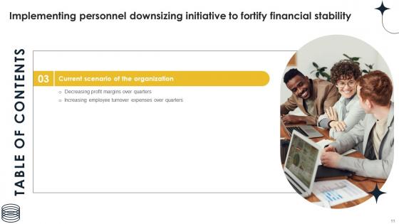 Implementing Personnel Downsizing Initiative To Fortify Financial Stability Complete Deck