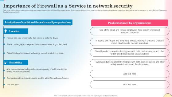 Importance Of Firewall As A Service In Network Security Network Security Designs Pdf