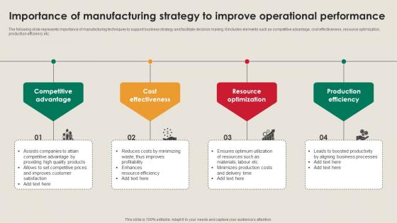 Importance Of Manufacturing Strategy To Improve Manufacturing Strategy Driving Industry 4 0