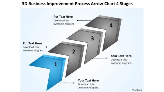 Improvement Process Arrow Chart 4 Stages Franchise Business Plan PowerPoint Templates Improvement Process Arrow Chart 4 Stages Franchise Business Plan PowerPoint Templates