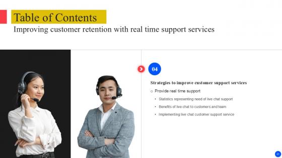 Improving Customer Retention With Real Time Support Services Ppt Example