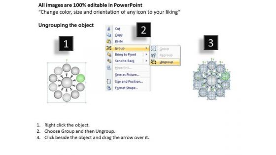 In Business PowerPoint Presentations Process Circular Chart Slides