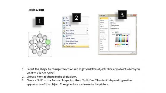 In Business PowerPoint Presentations Process Circular Chart Slides
