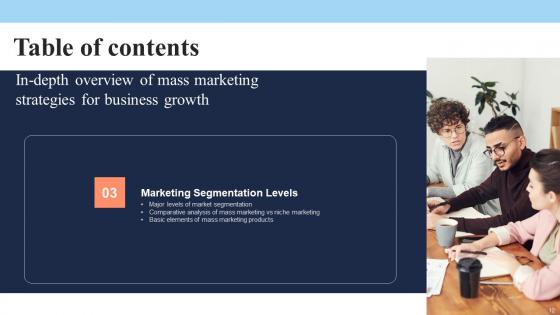 In Depth Overview Of Mass Marketing Strategies For Business Growth Complete Deck With Slides