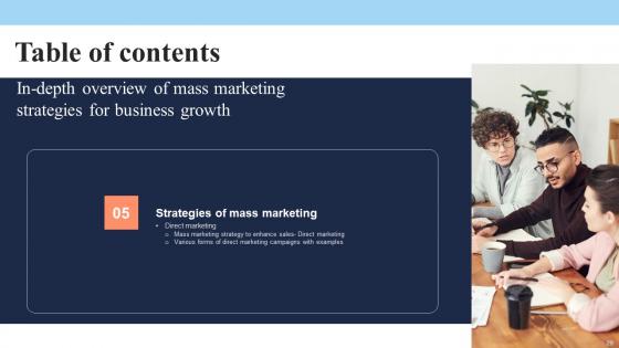 In Depth Overview Of Mass Marketing Strategies For Business Growth Complete Deck With Slides