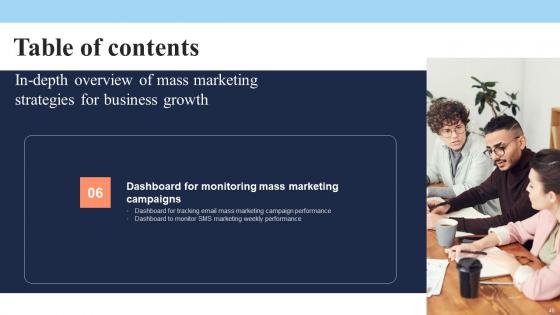 In Depth Overview Of Mass Marketing Strategies For Business Growth Complete Deck With Slides