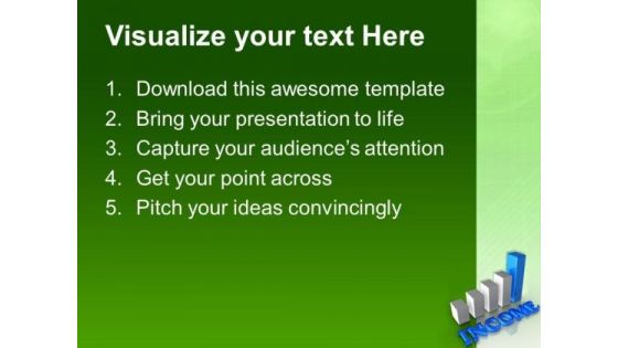 Income Bar Chart Business Plan PowerPoint Templates Ppt Backgrounds For Slides 0313