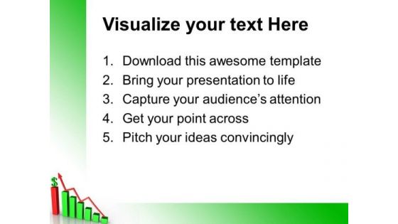 Increase Bar Graph Dollar Business PowerPoint Templates And PowerPoint Themes 0612