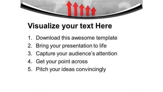 Increase In Business Levels Globe PowerPoint Templates Ppt Backgrounds For Slides 0113