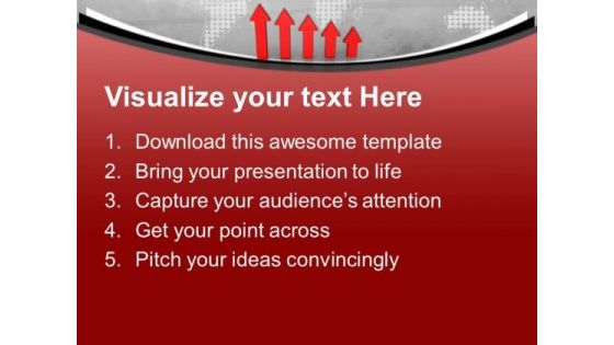 Increase In Business Levels Globe PowerPoint Templates Ppt Backgrounds For Slides 0113
