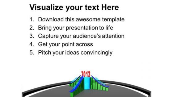 Increasing Business Growth Of 2013 New Year PowerPoint Templates Ppt Backgrounds For Slides 0713