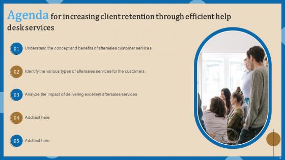 Increasing Client Retention Through Efficient Help Desk Services Complete Deck