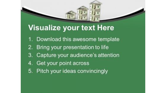 Increasing Levels Of Invesment In Real Estate PowerPoint Templates Ppt Backgrounds For Slides 0313