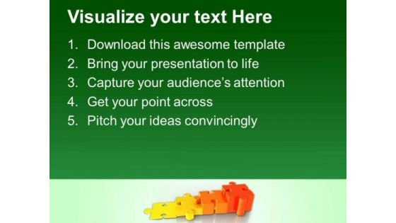 Increasing Problems Puzzle Bar Graph PowerPoint Templates Ppt Backgrounds For Slides 0313