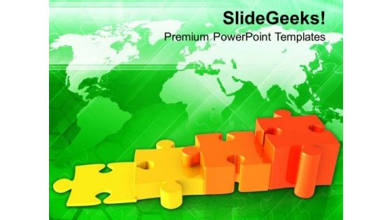 Increasing Problems Puzzle Bar Graph PowerPoint Templates Ppt Backgrounds For Slides 0313
