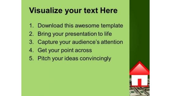 Increasing Rates Of Houses Real Estate PowerPoint Templates And PowerPoint Themes 0912