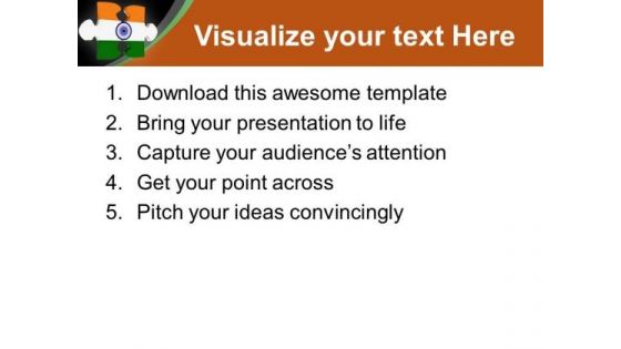 Indian Jigsaw Puzzle PowerPoint Templates Ppt Backgrounds For Slides 0113