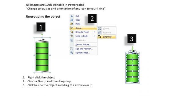 Indicator Batteries Charging And Discharging 4 PowerPoint Slides And Ppt Diagram Templates