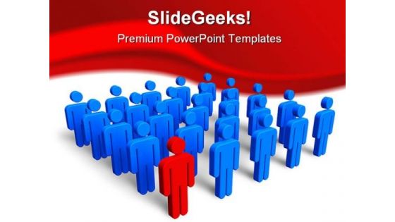Individuality Concept Leadership PowerPoint Templates And PowerPoint Backgrounds 0411
