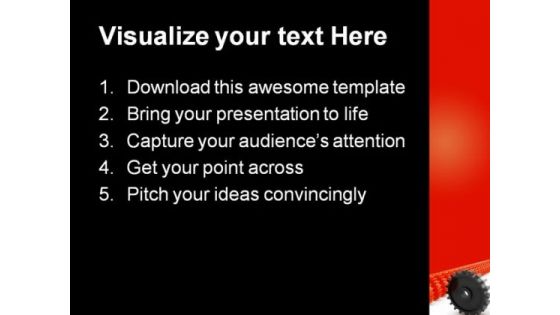 Individuality Gear Industrial PowerPoint Templates And PowerPoint Backgrounds 0611