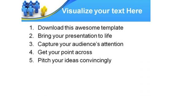 Individuality Leadership PowerPoint Templates And PowerPoint Backgrounds 0311