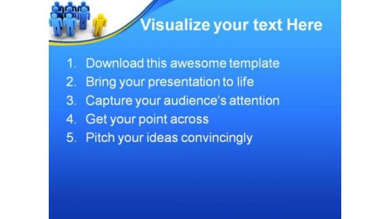 Individuality Leadership PowerPoint Templates And PowerPoint Backgrounds 0311