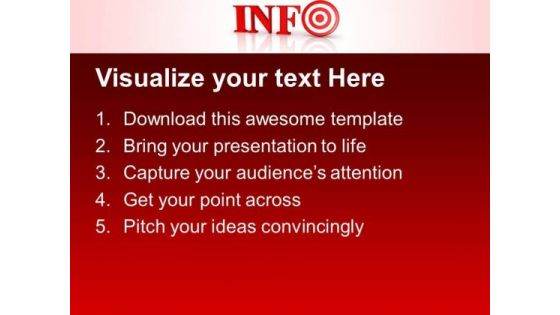 Info Target Business PowerPoint Templates And PowerPoint Themes 0612