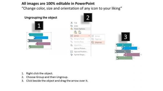 Infographic For Five Business Steps PowerPoint Template