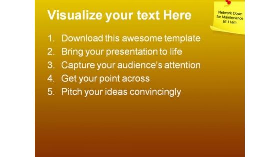 Information Notice Internet PowerPoint Templates And PowerPoint Backgrounds 0811