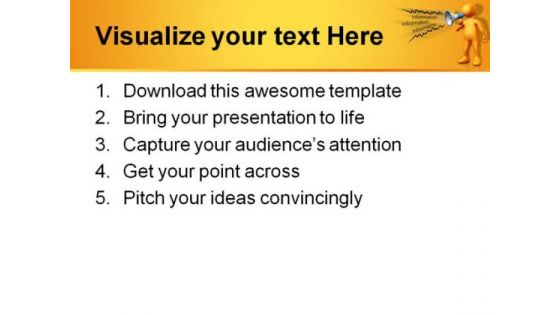 Information People PowerPoint Template 0810