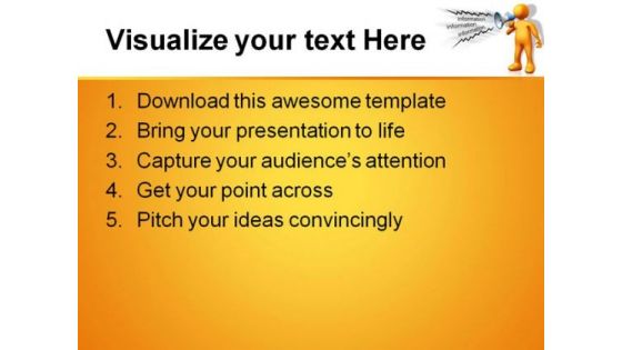 Information People PowerPoint Template 0810