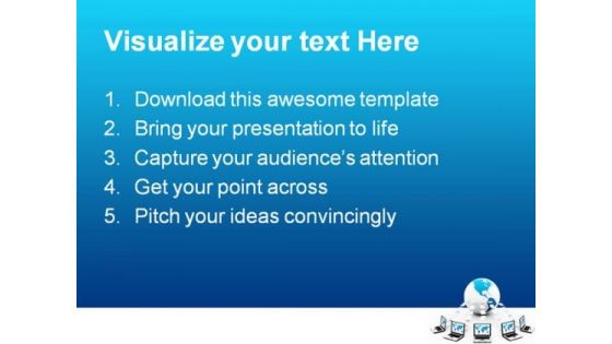 Information Sharing Computer PowerPoint Backgrounds And Templates 0111